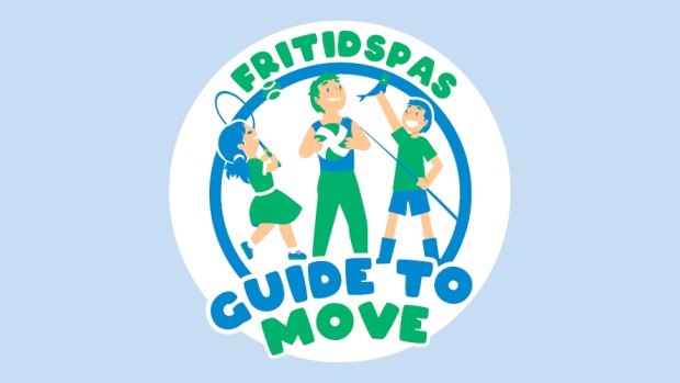 Det nye logo for Guide to Move, Holstebro Kommunes Fritidspasordning.