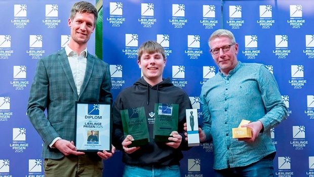 Billedtekst: Sidste års vinder af den samlede pris var Jakob Kold Rasmussen fra JCC Byg ApS.